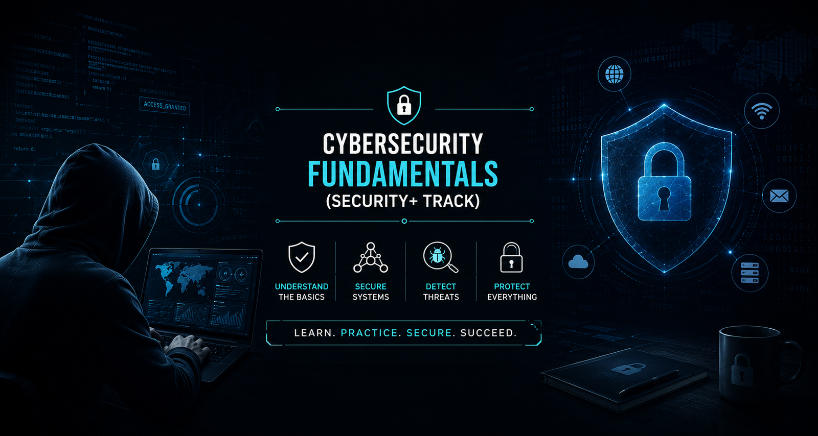 Cybersecurity Fundamentals (Security+ Track) course at Forti Byte Pune
