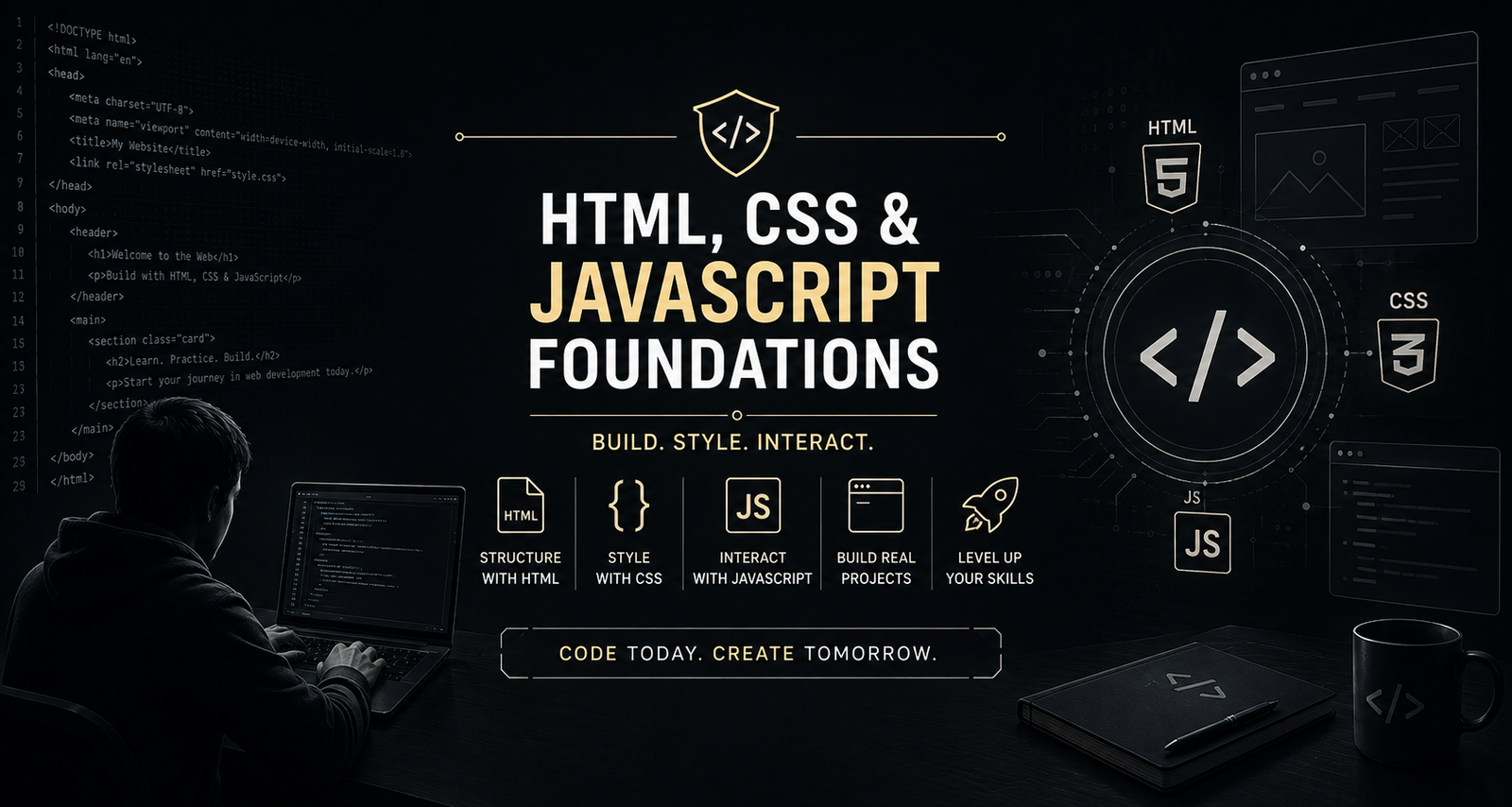 HTML, CSS & JavaScript Foundations course at Forti Byte Pune